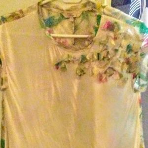 Ted Baker London Misses Size 1 Floral T-shirt